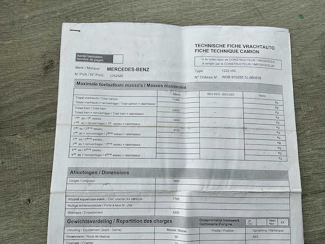 2012 mercedes-benz atego 1222 takelwagen met isoli schuifplateau – euro 5 - afbeelding 47 van  51
