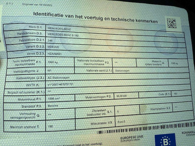 2012 mercedes-benz b 180 - afbeelding 6 van  16