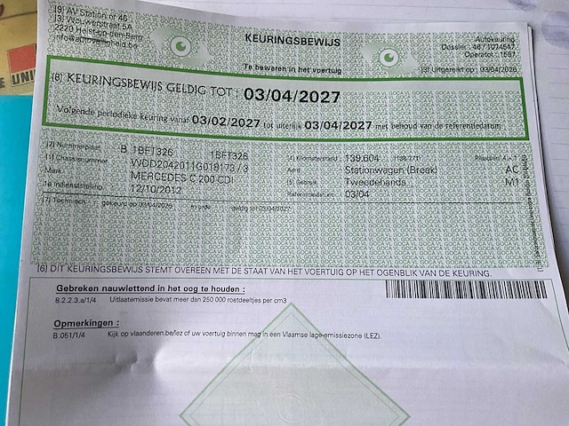 2012 mercedes c200 cdi - mooie staat - airco, navigatie,... - afbeelding 50 van  59