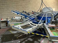 2012 mhm synchroprint sps 12z08 automatische carrouselzeefdrukmachine - afbeelding 4 van  8