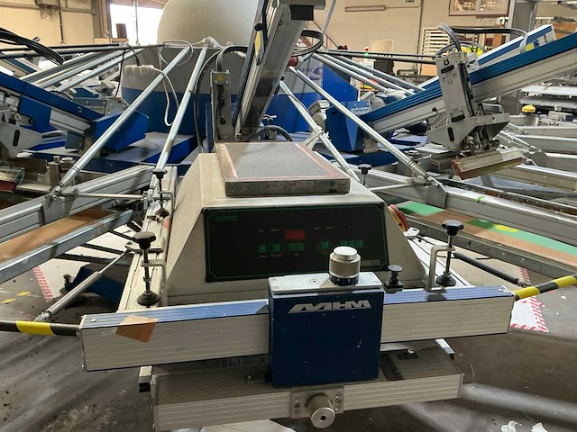 2012 mhm synchroprint sps 12z08 automatische carrouselzeefdrukmachine - afbeelding 8 van  8