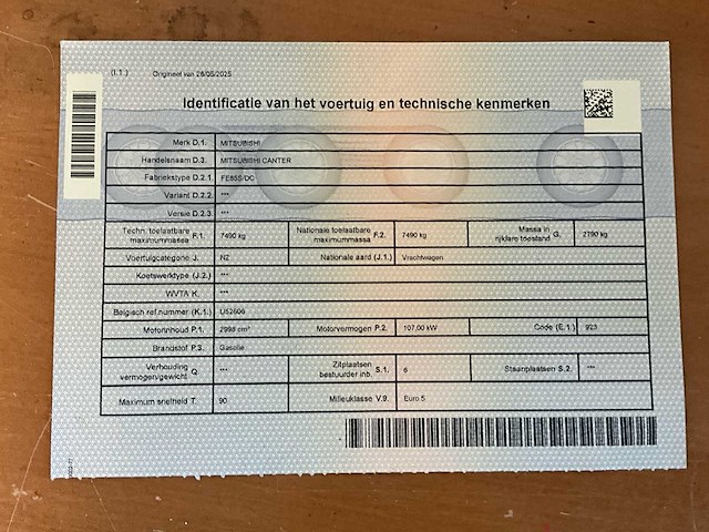 2012 mitsubishi canter fe85s/ds vrachtwagen - afbeelding 48 van  55