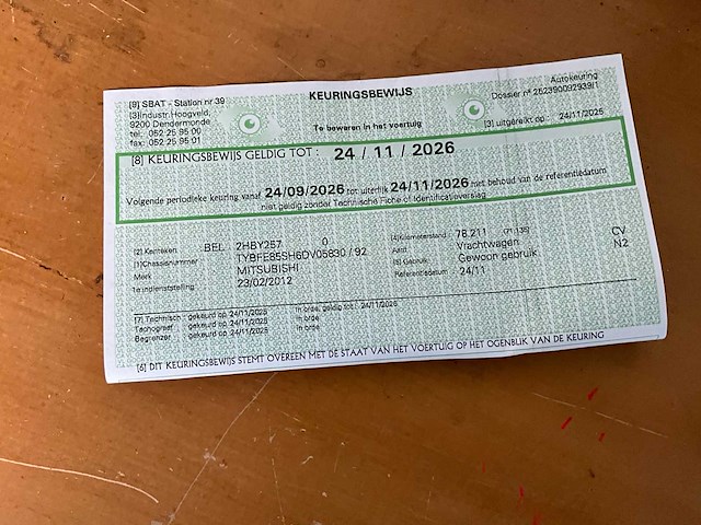 2012 mitsubishi canter fe85s/ds vrachtwagen - afbeelding 49 van  55