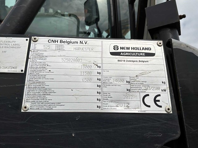 2012 new holland fr9050 veldhakselaar - afbeelding 17 van  25