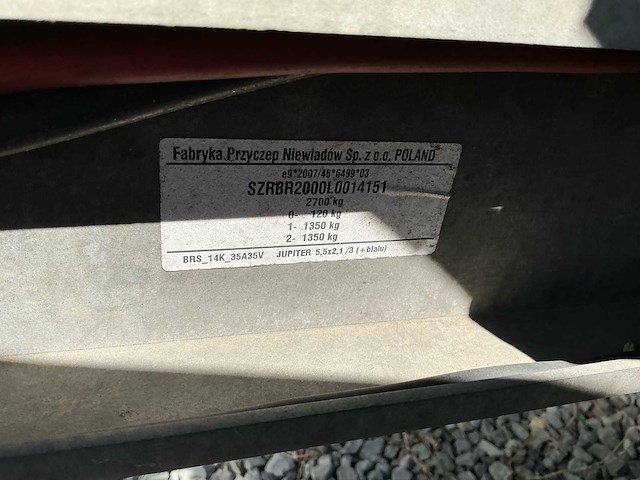 2012 niewiadow br 2 aanhangwagen ar - afbeelding 2 van  19