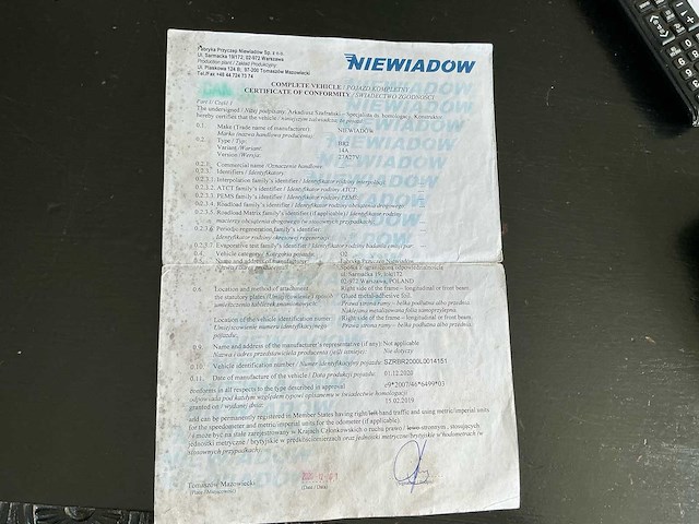 2012 niewiadow br 2 aanhangwagen ar - afbeelding 9 van  19