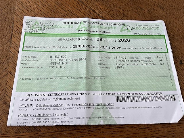 2012 nissan note - afbeelding 20 van  27