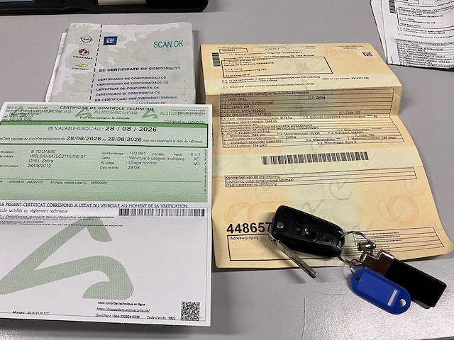 2012 opel monovolume safira eco flex personenauto - afbeelding 7 van  7