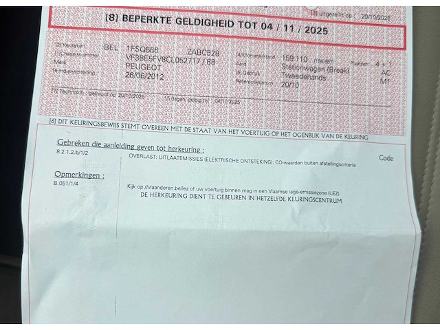 2012 peugeot 508 sw personenauto - afbeelding 4 van  13