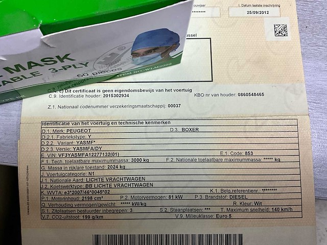 2012 peugeot boxer 6 pers - airco - afbeelding 37 van  45
