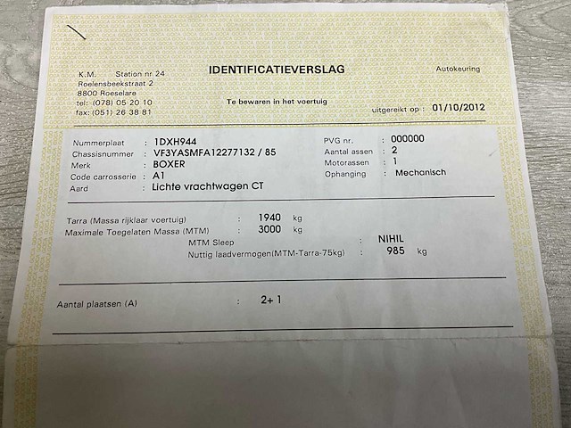 2012 peugeot boxer 6 pers - airco - afbeelding 40 van  45