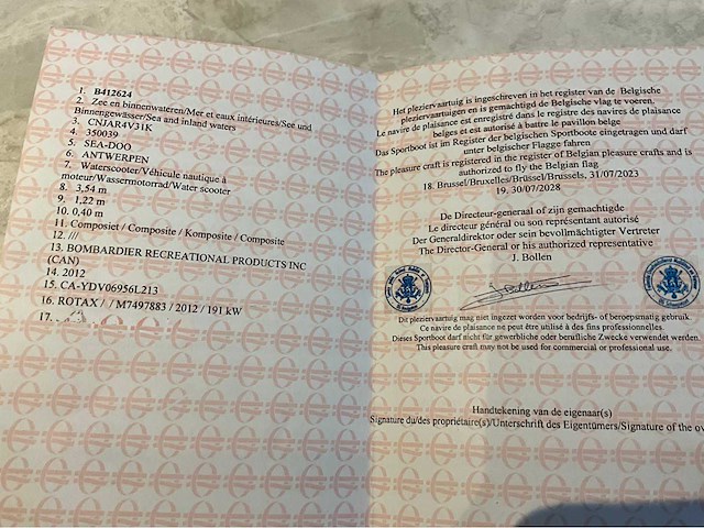 2012 sea-doo rxt 260 rs jetski - 179h - zeer mooie staat - afbeelding 10 van  18