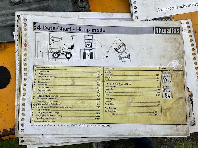 2012 thwaites mach 201 hi-tip dumper - afbeelding 19 van  28