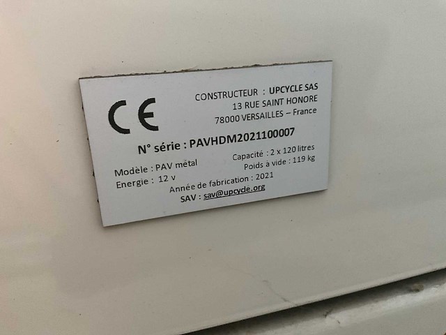 2012 upcycle pav métal compostcontainer - afbeelding 7 van  9