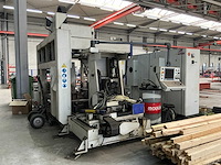 2012 vernet behringer hdx 918 cnc-boormachine + aanvoer rollenbanen / veiligheidshekken + vernet behringer bandzaagmachine hbp410/923 - afbeelding 2 van  15