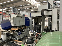 2012 vernet behringer hdx 918 cnc-boormachine + aanvoer rollenbanen / veiligheidshekken + vernet behringer bandzaagmachine hbp410/923 - afbeelding 3 van  15