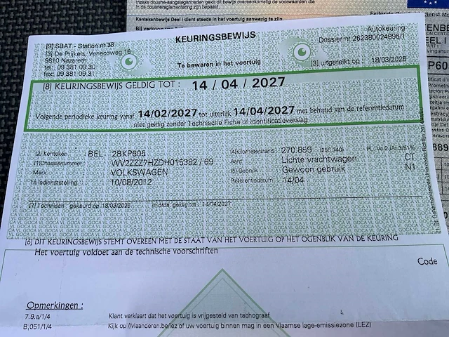 2012 volkswagen transport 7hb-axe 1ld lichte vracht - afbeelding 41 van  49