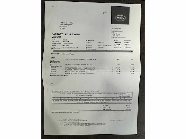 2013 - land rover - range rover sport - tdv6 - car - afbeelding 18 van  20