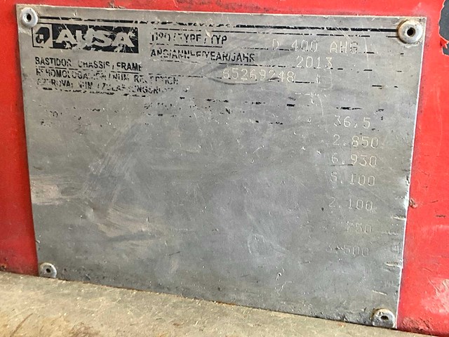 2013 ausa d400 ahg dumper - afbeelding 4 van  26