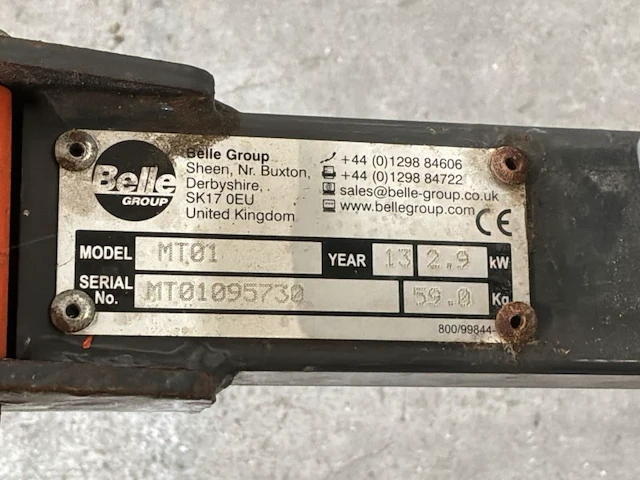2013 belle pro 600x beton poliermachine - afbeelding 2 van  11