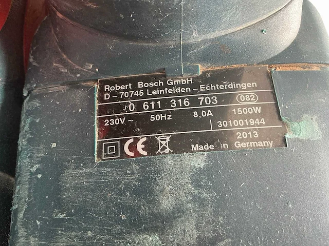 2013 bosch gsh 11 e breekhamer 11kg sds-max - afbeelding 4 van  5