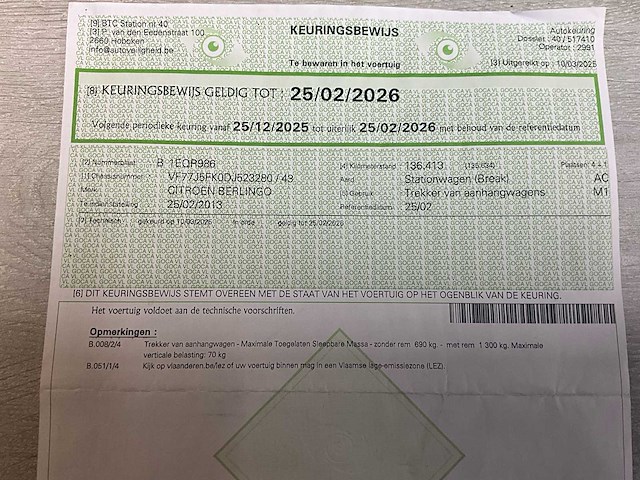 2013 citroën berlingo stationwagen 137000km - benzine - afbeelding 36 van  43