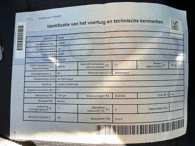 2013 dacia lodgy personenauto - afbeelding 30 van  46