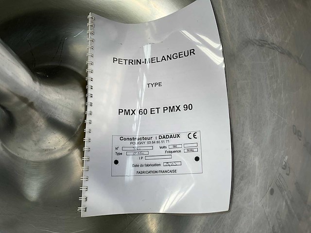 2013 dadaux pmx60 et pmx90 mobiele menger rvs - afbeelding 5 van  7