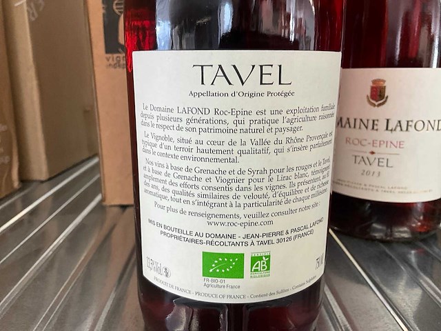 2013 domaine lafond tavel rose wijn (15x) - afbeelding 3 van  4