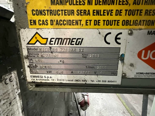 2013 emmegi automatisch lengteaanslag - afbeelding 8 van  8