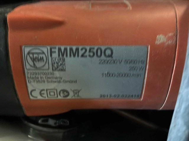 2013 fein fmm250q multitool - afbeelding 2 van  3