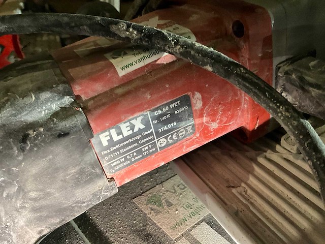 2013 flex cs60wet betonzaag - afbeelding 4 van  5