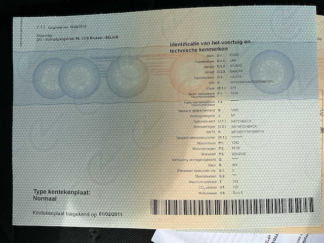 2013 ford fiesta personenauto - afbeelding 19 van  29