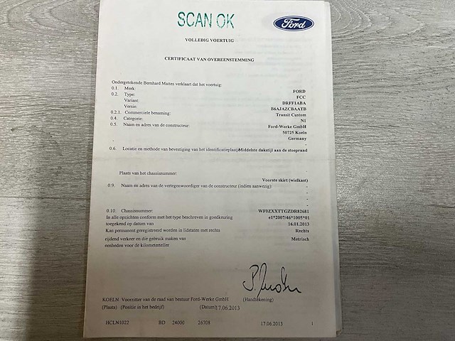 2013 ford transit custom - 6 pers -trekhaak - nieuwe banden - afbeelding 54 van  56