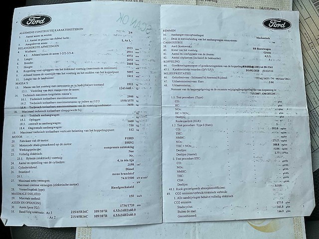 2013 ford transit custom lichte vrachtwagen - afbeelding 22 van  30