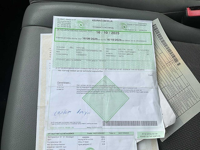 2013 ford transit custom lichte vrachtwagen - afbeelding 24 van  30