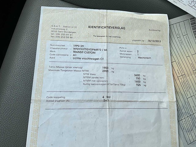 2013 ford transit custom lichte vrachtwagen - afbeelding 20 van  30
