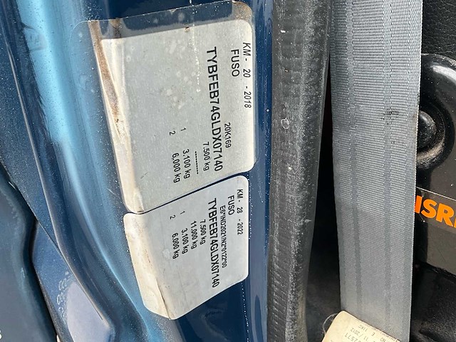 2013 fuso canter - hybride - airco - hydraulische laadklep - automaat - afbeelding 20 van  31