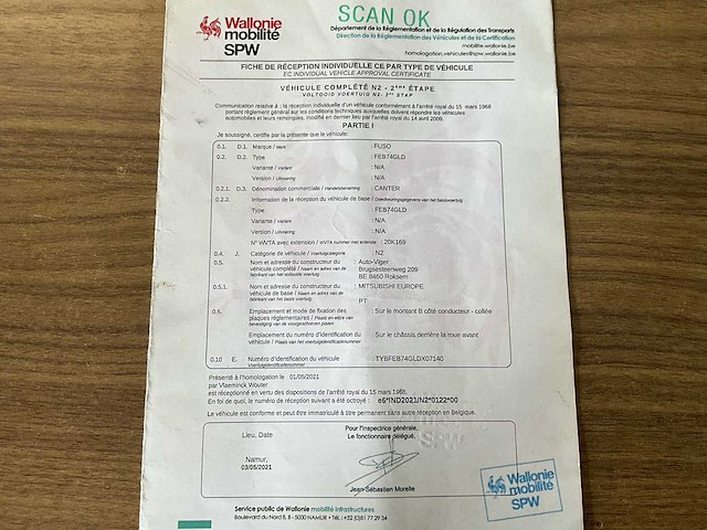 2013 fuso canter - hybride - airco - hydraulische laadklep - automaat - afbeelding 26 van  31