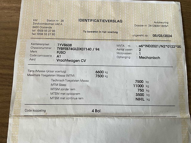 2013 fuso canter - hybride - airco - hydraulische laadklep - automaat - afbeelding 29 van  31