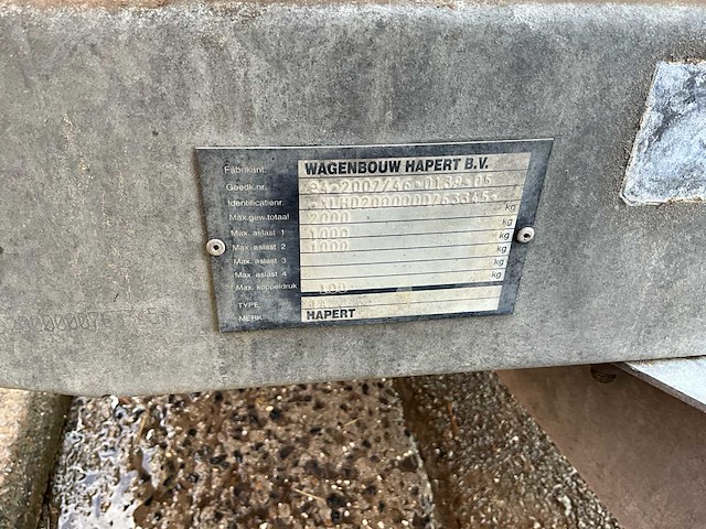 2013 hapert tacg5 aanhangwagen - afbeelding 23 van  25