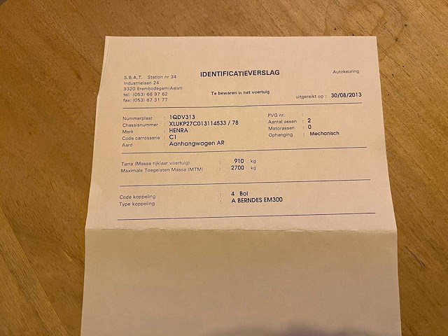 2013 henra kp3 kipaanhangwagen - afbeelding 37 van  43