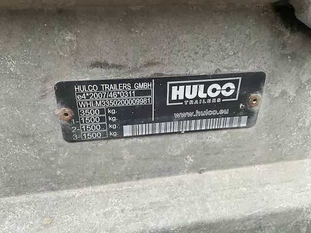 2013 hulco medax-3 aanhangwagen - afbeelding 11 van  24