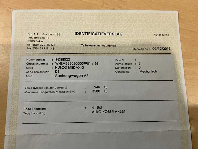 2013 hulco medax-3 aanhangwagen - afbeelding 14 van  24
