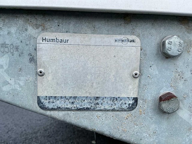 2013 humbaur hk355020-20s aanhangwagen - afbeelding 12 van  14