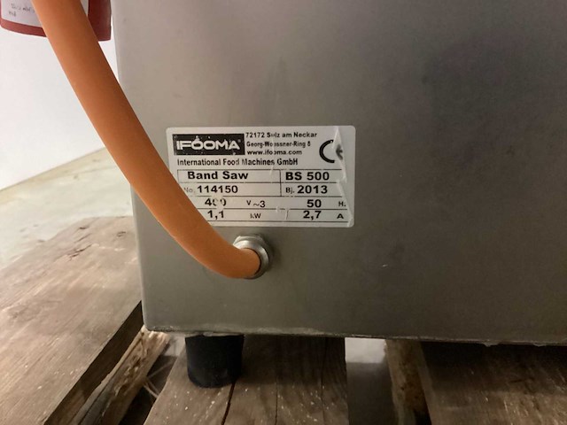 2013 ifooma bs500 vleeszaagmachine - afbeelding 4 van  7