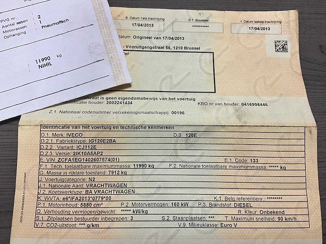 2013 iveco eurocargo koelwagen - hydraulische laadklep - automaat - afbeelding 38 van  48