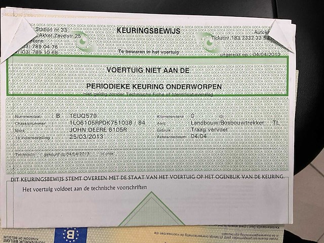 2013 john deere 6105r vierwielaangedreven landbouwtractor - afbeelding 8 van  29