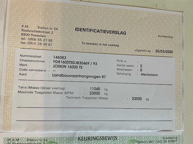 2013 joskin 16000 ts akker- en graslandbemester - afbeelding 35 van  42