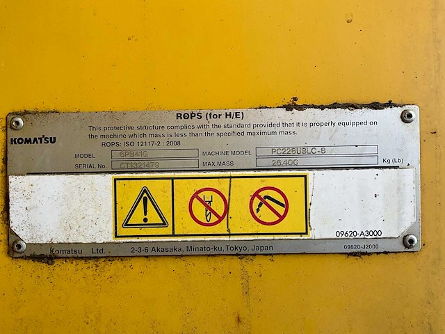 2013 komatsu pc228uslc-8 rupsgraafmachine - afbeelding 9 van  27